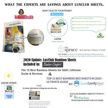 Load image into Gallery viewer, LuxClub 4 PC Microfiber and Bamboo Sheet Set: Bamboo Bedding Sheets with Microfiber - Softer and More Breathable Than Cotton - Antibacterial and Hypoallergenic - Machine Washable, Whiter, Queen
