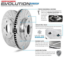 Load image into Gallery viewer, Power Stop K5874 Front and Rear Z23 Carbon Fiber Brake Pads with Drilled &amp; Slotted Brake Rotors Kit
