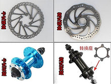 Load image into Gallery viewer, BlueSunshine Front and Back Disk Brake Kit - 160mm for 80cc Gas Motorized Bicycle - Freewheel Threaded Hubs Hole Distance of 48mm
