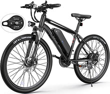 Load image into Gallery viewer, Electric Bike, Electric Bike for Adults 27.5'' E-Bikes with 500W Motor, 21.6MPH Mountain Bike with Lockable Suspension Fork, Removable Battery, Professional 21 Speed Gears Bicycle
