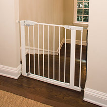 Load image into Gallery viewer, Munchkin Easy Close Pressure Mounted Baby Gate for Stairs, Hallways and Doors, Walk Through with Door, Metal, White
