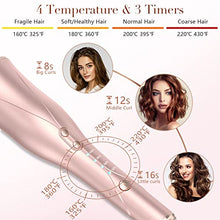 Load image into Gallery viewer, Automatic Curling Iron, Hair Curlers with 1” Ceramic Ionic Barrel, Smart Anti-Stuck, Auto Shut-Off, 3 Timers and 4 Temps Up to 430℉, Curling Wand with Dual Voltage for Styling
