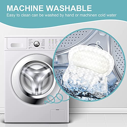 Load image into Gallery viewer, Besititli Bath Pillow Bathtub Pillow with 6 Suction Cups, 16.5x16 Inch, Ergonomic Bath Pillows for Tub Neck and Back Support, 4D Air Mesh Breathable Non-Slip Bath Accessories for Spa, Jacuzzi