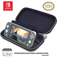 Load image into Gallery viewer, Game Traveler Nintendo Switch Zelda Case - Adjustable Viewing Stand &amp; Game Case Storage , Protective PU Leather Hard Shell Case with Deluxe Carry Handle - Nintendo Switch , Switch OLED and Switch Lite
