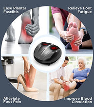 Load image into Gallery viewer, Cunmiso Life Foot Massager Machine With 2 Heat Modes &amp; Remote, All-Round Shiatsu Foot Massager With Deep Kneading &amp; Air Compression For Tired Muscles &amp; Plantar Fasciitis, Fits Up To Men Size 12.5
