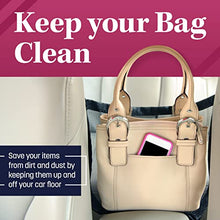 Load image into Gallery viewer, Car Cache Purse Holder for Car - Net Pocket Organizer for Handbag Storage Between Seats - Dog Car Barrier - Car Accessories for Women - Black
