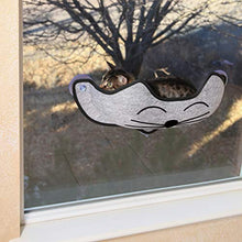 Load image into Gallery viewer, K&amp;H PET PRODUCTS EZ Mount Window Bed Kitty Sill Gray with Kitty Face 27 X 11 X 6 Inches
