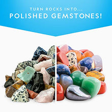 Load image into Gallery viewer, NATIONAL GEOGRAPHIC Rock Tumbler Refill – 5 Pound Mix of Rocks and Gemstones for Rock Tumblers, Includes Agate, Jasper, Petrified Wood, Gemstone, and More, 5 Jewelry Settings and Polishing Grit
