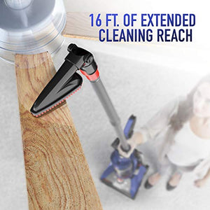 Hoover UH71250 WindTunnel 2 Whole House Rewind Corded Bagless Upright Vacuum Cleaner with HEPA Media Filtration, Blue