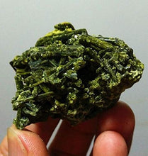 Load image into Gallery viewer, Dalas 61g Natural Green Tourmaline Crystal Rough Stone Cluster Specimen
