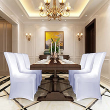 Load image into Gallery viewer, Premium Spandex Dining Chair Cover - INFANZIA Upgraded 10 PCS Super Stretch Chair Slipcover Protector with Elastic Leg Pocket for Party, Wedding, Banquet - Perfect Living Room Decoration
