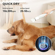 Load image into Gallery viewer, uahpet Pet Dryer for Dog, Portable Handheld Pet Grooming Hair Dryer Less Noise Dog Blow Dryer with NTC Smart Temperature Control High Velocity Pet Force Dryer for Household Travel Camping
