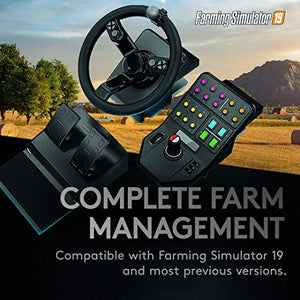 Logitech G Farm Simulator Heavy Equipment Bundle (2nd Generation), Steering Wheel Controller for Farm Simulation 19 (or Older), Wheel, Pedals, Vehicule Side Panel Control Deck for PC/PS4
