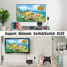 Load image into Gallery viewer, Switch Dock for Nintendo Switch and Switch OLED,Upgraded Version Dock Portable Nintendo Switch Dock Replacement Base Nintendo Switch Docking Station 4K HDMI USB 3.0 Ports Travel Switch TV Dock
