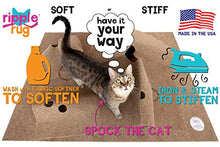 Load image into Gallery viewer, SnugglyCat The Ripple Rug - Made in USA - Cat Activity Play Mat - Insulated Base Keeps Kitty Warm - Fun Interactive Play - Training - Scratching - Bed Mat
