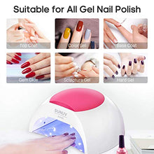 Load image into Gallery viewer, Gel UV Nail Lamp, SUNUV 48W UV LED Nail Dryer Light for Gel Nails Polish Manicure Professional Salon Curing Lamp with 4 Timer Setting Sensor(one Pink pad)
