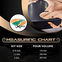 Load image into Gallery viewer, Epoxy Resin for River Table - UV Resistant Crystal Clear Epoxy Resin Kit - 2:1 Ratio for River Table Deep Pour/Casting Resin, Live Edge Epoxy Table (3 Gallon Kit)
