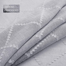 Load image into Gallery viewer, Light Grey Curtains &amp; Drapes for Living Room 84 Inch Length 2 Panels Set Modern Rod Pocket Sheer Window Treatments Curtains for Bedroom Sliding Glass Door 84 Inches Long Gray
