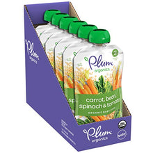 Load image into Gallery viewer, Plum Organics Hearty Veggie, Organic Baby Food, Variety Pack, 3.5 Ounce Pouch (Pack of 18)
