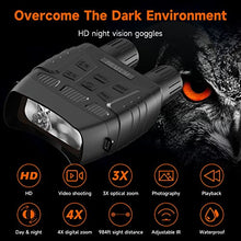 Load image into Gallery viewer, HEXEUM Night Vision Goggles Night Vision Binoculars for Adults - Digital Infrared Binoculars can Save Photo and Video with 32GB Memory Card
