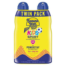 Load image into Gallery viewer, Banana Boat Kids Sport Tear Free, Sting Free, Reef Friendly Sunscreen Spray, Broad Spectrum SPF 50, 6 Ounces - Twin Pack
