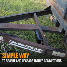 Load image into Gallery viewer, MICTUNING 7 Way Electrical Trailer Junction Box - 7 Gang Trailer Wire Connection Box Weatherproof for Rewiring Camper RV Caravans Boat Light 7 Way Trailer Wire Connectors
