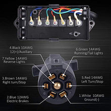 Load image into Gallery viewer, MICTUNING 7 Way Plug Inline Trailer Cord with 7 Gang Junction Box Bundle MIC-B1002 LED Light Bar Wiring Harness
