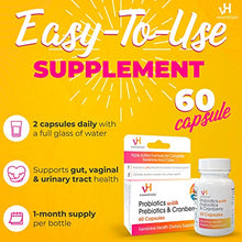 Load image into Gallery viewer, vH essentials Probiotics with Prebiotics and Cranberry Feminine Health Supplement - 60 Capsules

