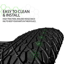 Load image into Gallery viewer, HEA #1 Tesla Model Y Floor Mats 2021 2022 21 22 All Weather Waterproof Modern Honeycomb Rubber - Black Interior Trunk Frunk Storage
