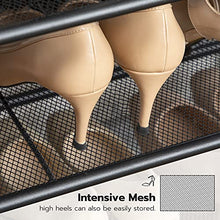 Load image into Gallery viewer, HOOBRO Shoe Rack, 5-Tier Shoe Storage Unit Flat &amp; Slant Adjustable Shoe Organizer Shelf for 16 Pairs, Durable and Stable, for Entryway, Hallway, Closet, Dorm Room, Industrial, Greige BG01XJ01
