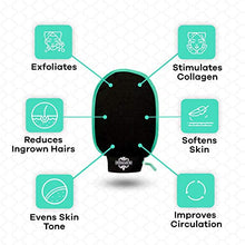Load image into Gallery viewer, Dermasuri Deep Exfoliating Mitt Body Scrub for Soft Skin - Skin Cleanser - Part of the Best Body Care Kit for Women &amp; Men - Dead Skin Remover for Body - Exfoliator Tool
