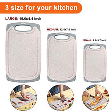 Load image into Gallery viewer, KIMIUP Kitchen Cutting Board (Set of 3),Professional Chopping Boards Sets,Dishwasher Safe Cutting Boards With Juice Grooves &amp; Carrying Handle &amp; No BPA
