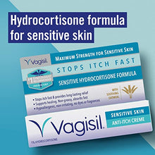 Load image into Gallery viewer, Vagisil Maximum Strength Feminine Anti-Itch Cream for Women, Sensitive Skin Formula with Hydrocortisone, Helps relieve Yeast Infection Irritation, Gynecologist Tested, Soothes &amp; Cools, 1oz (Pack of 4)
