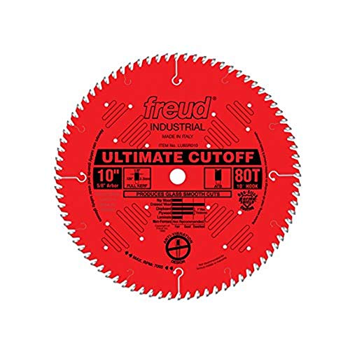 Freud 10 In. 80 Tooth Ultimate Cut-Off Saw Blade w/5/8 In. Arbor LU85R010
