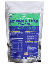 Load image into Gallery viewer, 2-Pack Premium Organic Moringa Oleifera Leaf Powder. 100% USDA Certified. Sun-Dried, All Natural Energy Boost, Raw Superfood and Multi-Vitamin. No GMO, Gluten Free. Great in Green Drinks, Smoothies.
