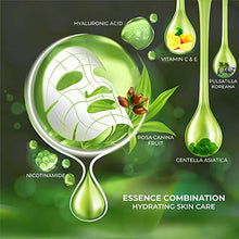 Load image into Gallery viewer, RITIO Hydrating Facial Mask Tencel Sheet Masks for SPA Treatment &amp; Anti-Aging (Set of 6) Silky Tencel Lyocell Masks to Achieve Skin &amp; Antioxidant Protection - Facial Mask for Women &amp; Men

