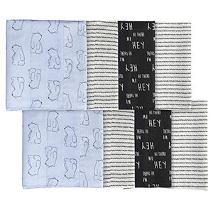 Unknown baby boys 8-pack 8 Pack Flannel Burp Cloth, Bear, One Size US