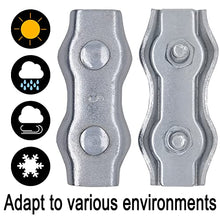 Load image into Gallery viewer, GradenNow Upgraded 25 PCS M5 Poly Rope Connector Wires Splicer Galvanized Steel Connector Kit for Electric Fences + 3 PCS Polyrope to Polyrope Connector Silicone Copper Conductive Wires + Sleeve Tool

