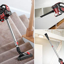 Load image into Gallery viewer, INSE Vacuum Cleaner Corded I5 Stick Vacuum Cleaner 18KPA Powerful Suction 600W Motor Multipurpose 3 in 1 Handheld Vacuum Cleaner Vermilion
