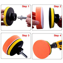 Load image into Gallery viewer, SIQUK 13 Pieces Buffing Pads 6 Inch Car Polishing Pad Kit Foam Polish Pads Wax Buffer Polisher Attachment for Drill
