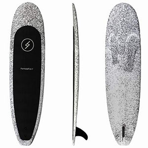 Formula Fun 6'4'' Zippers, Foamie Surfboard, Foam Surfboard with No Wax or Resin Required, Durable, Waterproof, and Flexible Foam Board, Made in The USA