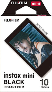 Fujifilm Instax Mini Instant Film 4-PACK BUNDLE SET , SKY BLUE 10 + Black Frame 10 + Monochrome 10 + Twin 20 90 8 70 7s 50s 25 300 Camera SP-1 Printer