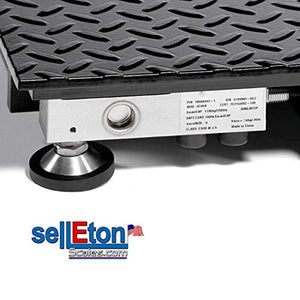 SellEton 48" X 48" Floor Scale, Accurate Pallet Scales with Smart Metal Digital Indicator for Warehouse Shipping and Heavy Duty Industrial Weighing | 5000 lbs x 1 lb
