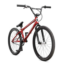 Load image into Gallery viewer, Mongoose Title 24 BMX Race Bike with 24-Inch Wheels in Red for Beginner or Returning Riders, Featuring Lightweight Tectonic T1 Aluminum Frame and Internal Cable Routing
