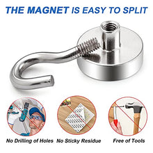 Load image into Gallery viewer, LOVIMAG Neodymium Strong Magnetic Hooks,22Lbs Rare Earth Magnets Heavy Duty with Hook for Refrigerator,Ceiling Magnets for Hanging,Cruise,Curtain and Kitchen etc-25 Pack
