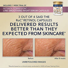 Load image into Gallery viewer, RoC Crepe Repair Anti Aging Daily Face Moisturizer &amp; Neck Firming Cream (1.7 oz) + RoC Retinol Wrinkle Smoothing Capsules (7 CT), Skin Care Treatment
