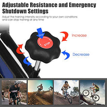 Load image into Gallery viewer, GYMAX Indoor Cycling Bike, Adjustable Exercise Bike with LCD Display, Comfortable Seat Cushion &amp; 5-Position Adjustable Saddle, Professional Exercise Bike for Home Office Gym (Black+Blue)
