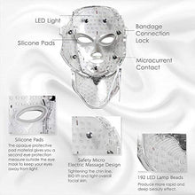 Load image into Gallery viewer, HIME SAMA Led Face Mask, Pro 7 Color Led Face Mask Skincare for Face and Neck, Facial Care Mask &amp; Optical Cosmetic Mask Portable for Home and Travel Use
