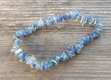 Load image into Gallery viewer, [A&amp;S Crystals] BLUE KYANITE Natural Stone Gemstone Stretchy Chip Bracelet
