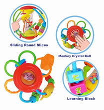 Load image into Gallery viewer, HOLA Baby Toys 6 to 12 Months, Baby Rattles Activity Ball, Shaker, Grab and Spin Rattle, Crawling Educational Toys for 3, 6, 9, 12 Months Baby Infant, Boys, Girls
